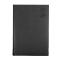 2024 Diary Collins Silhouette A4 Day to Page Charcoal S4100.P98