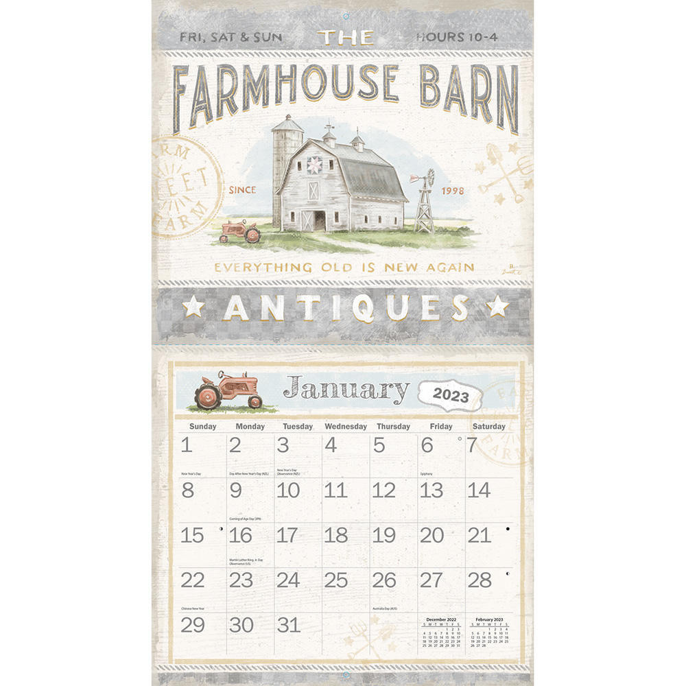 2023 Calendar Farmhouse by Chad Barrett, LANG 23991002008 Lang