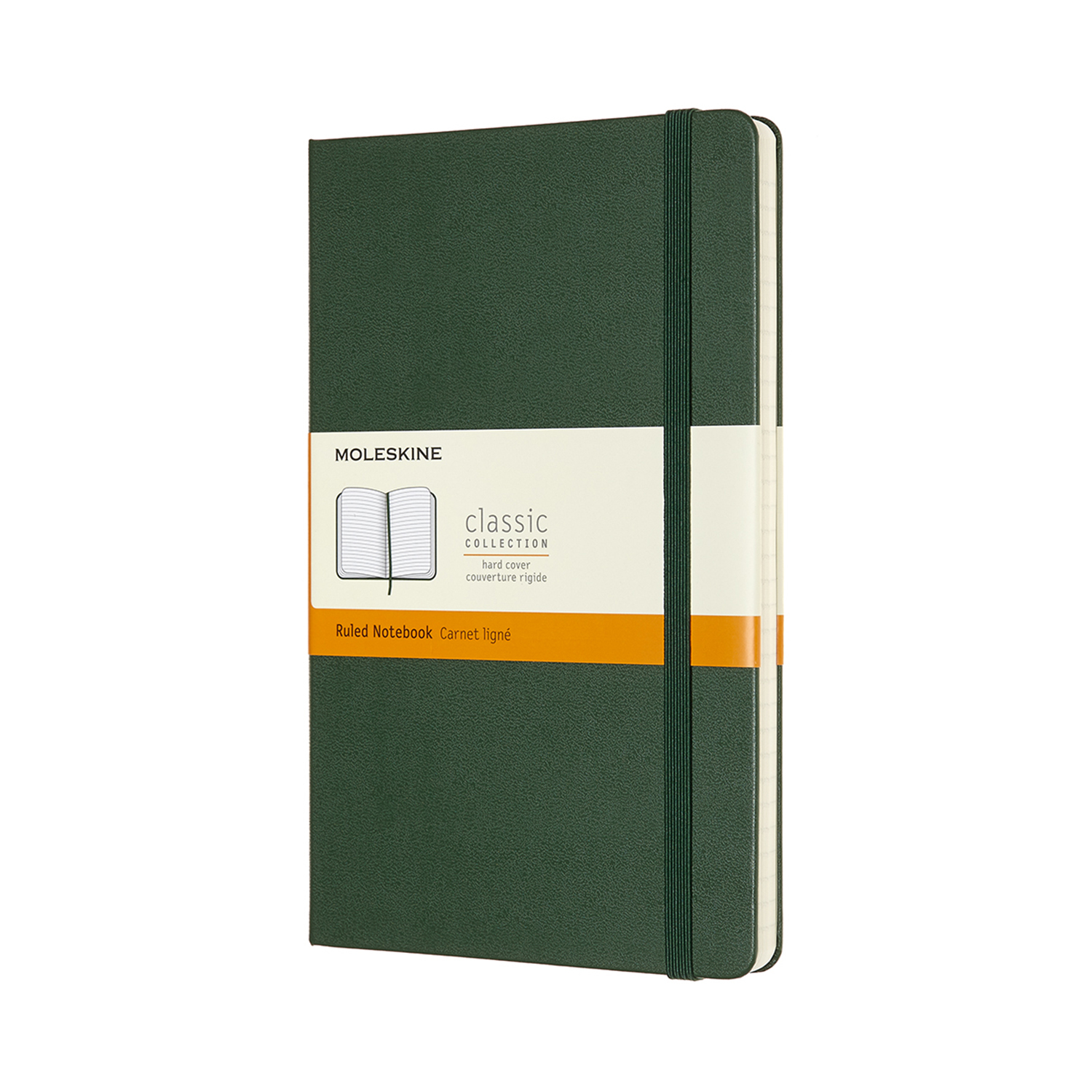 Moleskine Classic Collection, Large Ruled Notebook, Myrtle Green