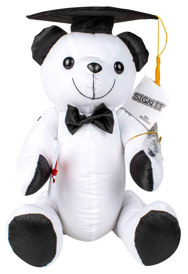 Grad deals teddy bear