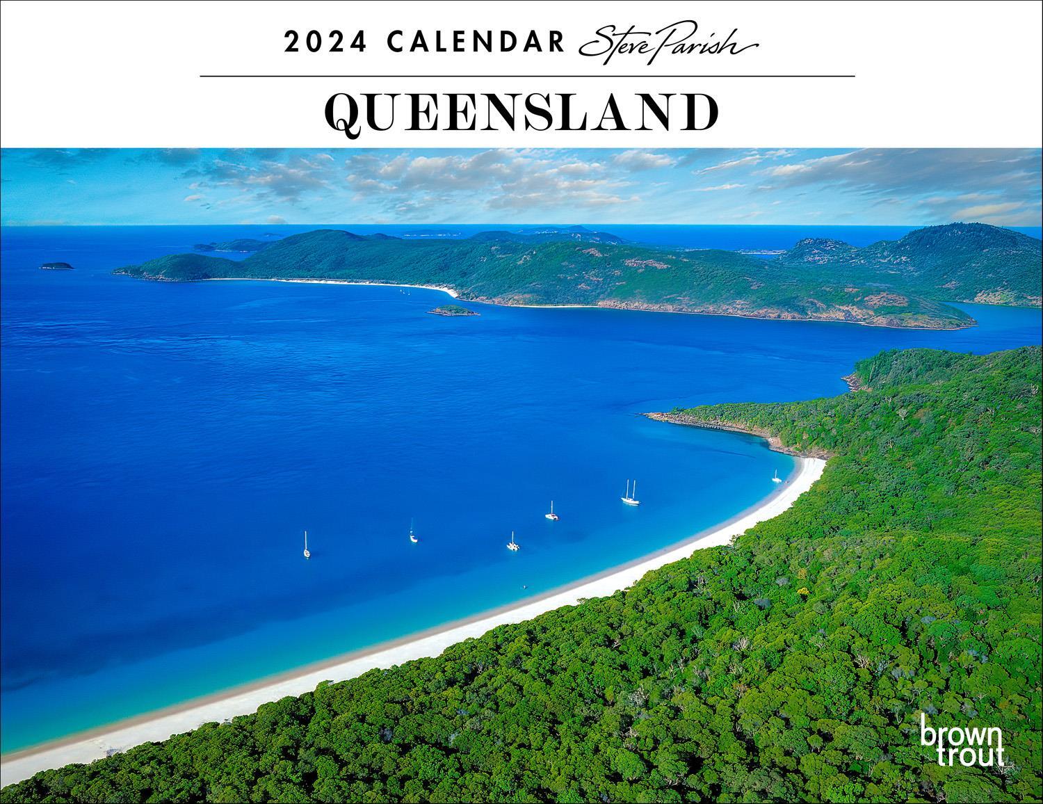 Steve Parish Queensland 2024 Horizontal Wall Calendar by Browntrout