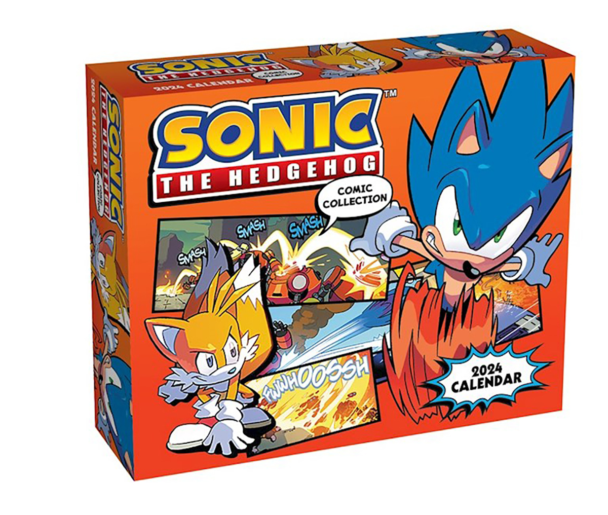 Sonic The Hedgehog Comics 2024 Day To Day Boxed Calendar By Sega   9781419768712 