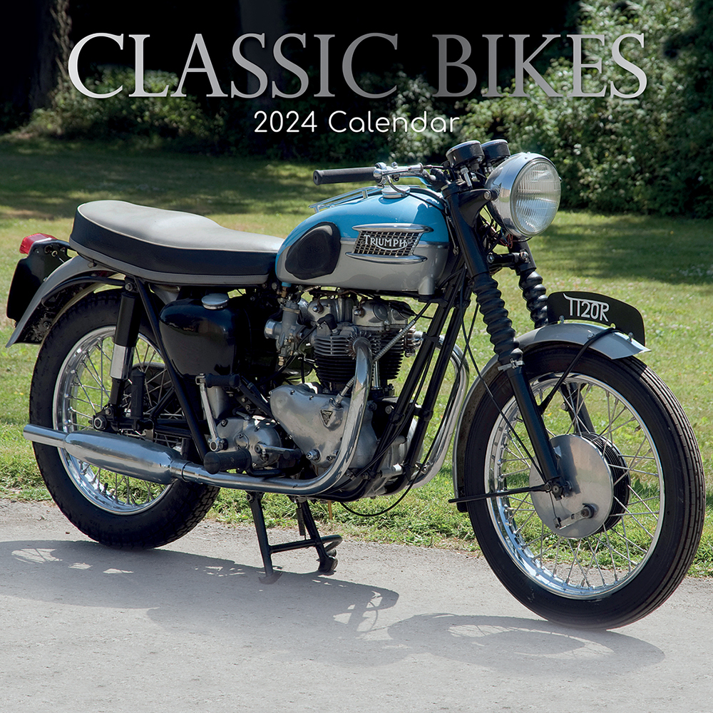 2024 Calendar Classic Bikes Square Wall by The Gifted Stationery