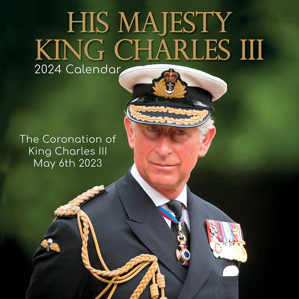 2024 Calendar His Majesty King Charles III Square Wall by The Gifted Stationery The Gifted