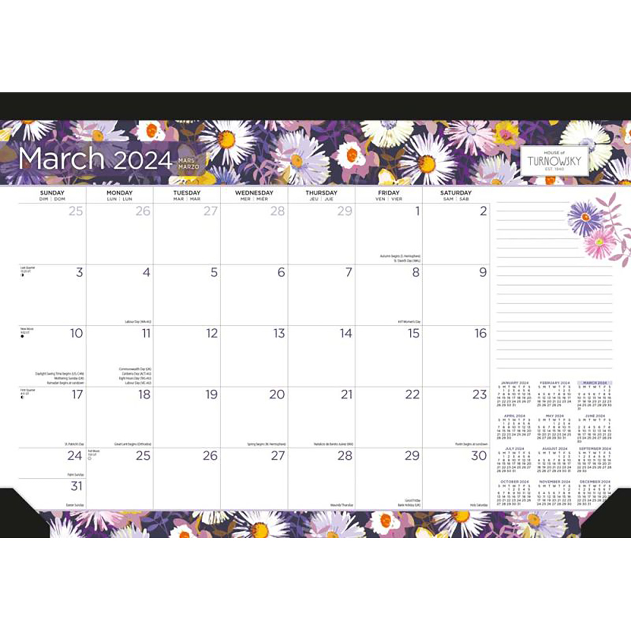 House of Turnowsky 2024 Monthly Desk Pad Calendar by Browntrout