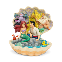 Disney Traditions Figurine 20cm Ariel & Prince Eric in Shell, Whitehill 6005956