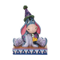 Disney Traditions Figurine 14cm Eeyore with Birthday Hat & Horn, Whitehill 6008074