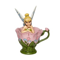  Disney Traditions Figurine 16cm Tink Sitting in Flower, Whitehill 6008076