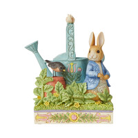 Beatrix Potter by Jim Shore Figurine 15cm Peter Rabbit With Watering Can, Whitehill 6008744