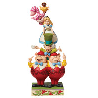 Disney Traditions Figurine 26cm Alice In Wonderland A Tower of Friends, Whitehill 6008997