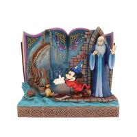 Disney Traditions Figurine 17cm Sorcerer Mickey Story Book, Whitehill 6010883