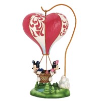  Disney Traditions Figurine 24cm Mickey & Minnie in Heart Air Balloon, Whitehill 6011916