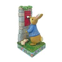 Beatrix Potter by Jim Shore Figurine 15cm Peter Rabbit Mailing Letters, Whitehill 6012487