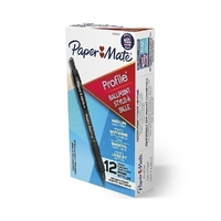 Paper Mate Profile Retractable Ballpoint Pen 1.0mm Black Box of 12 DS-2095470