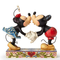 Disney Traditions Figurine 16cm Mickey & Minnie Kissing, Whitehill 4013989