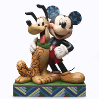  Disney Traditions Figurine 15cm Mickey & Pluto, Whitehill 4048656