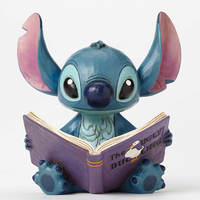 Disney Traditions Figurine 14cm Stitch Reading The Ugly Duckling, Whitehill 4048658