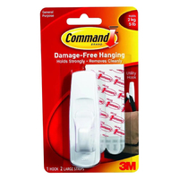 3M Command Hooks Large 1-Pack White 17003 GNS-15703