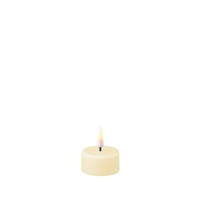 Deluxe Homeart LED Flameless Candle 4x4.5cm Cream Tealight Set of 2, Whitehill RF-0117