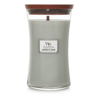 WoodWick Scented Candle Lavender & Cedar Large 609g WW1666272