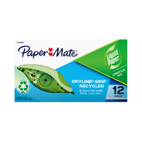 Paper Mate Liquid Paper Dryline Grip Correction Tape 5mm x 8.5m Box of 12 DS-2149306