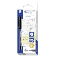 Staedtler Ballpoint Pen 430 1.0mm Medium Black Box of 10