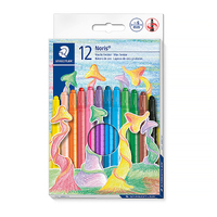 Staedtler Noris Club Crayons Wax Twister Assorted Colours Box of 12