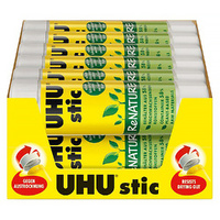 UHU Glue Stick ReNature 40g Box of 12 White