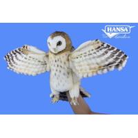 Hansa Creation Hand Puppet Barn Owl 38cm CA Australia HC8396