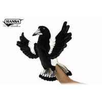 Hansa Creation Hand Puppet Magpie 29cm CA Australia HC8442