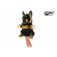 Hansa Creation Hand Puppet German Shepherd 33cm CA Australia HC8447