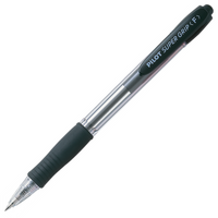 Pilot Super Grip Retractable Ballpoint Pen Fine Black BPGP-10R Box of 12 GNS-22472