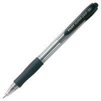Pilot Super Grip Retractable Ballpoint Pen Medium Black BPGP-10R Box of 12 GNS-22475