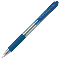 Pilot Super Grip Retractable Ballpoint Pen Medium Blue BPGP-10R Box of 12 GNS-22476