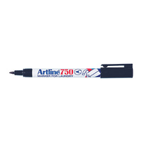 Artline 750 Laundry Marker 0.7mm Bullet Tip Black Box of 12 175001