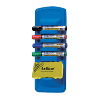 Artline 577 Whiteboard Caddy Starter Kit with Markers and Eraser 157794