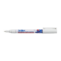 Artline 750 Fabric Marker 1.2mm Bullet Tip White Box of 12 175033