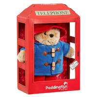 Paddington Bear Plush 25cm Paddington Bear in Phone Booth, Jas-PB2149