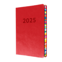 2025 Diary Collins Edge Rainbow A5 Week to View Red ED153.U15