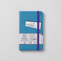 Bookaroo Notebook A6 with Pocket Turquoise, Artico 43012