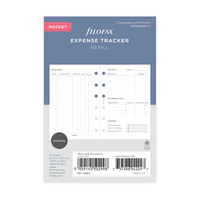 Undated Refill Filofax Minimal Pocket Expense Tracker FF-132862