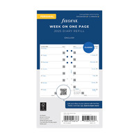 2025 Refill Filofax Classic Personal Week to Page FF-25-68426