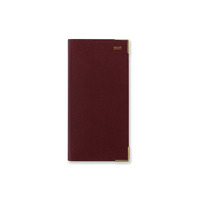 2025 Diary Letts Classic Slim Month to View Burgundy T15SBG