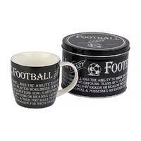 The Ultimate Gift for Man Mug in Tin Football Crazy ATS-UGM8812