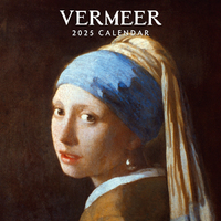 2025 Calendar Vermeer 16-Month Square Wall Red Robin RR250187