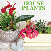 2025 Calendar House Plants 16-Month Square Wall Red Robin RR250198