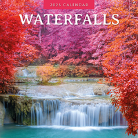 2025 Calendar Waterfalls 16-Month Square Wall Red Robin RR250250