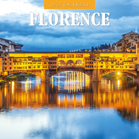 2025 Calendar Florence 16-Month Square Wall Red Robin RR250263