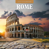 2025 Calendar Rome 16-Month Square Wall Red Robin RR250277