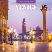 2025 Calendar Venice 16-Month Square Wall Red Robin RR250281